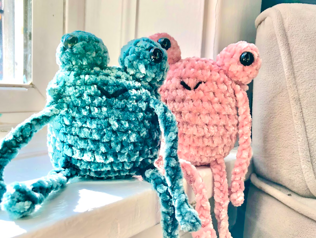 Leggy Frog Plushies, Leggy Frog Plush, Amigurumi Frog For Sale