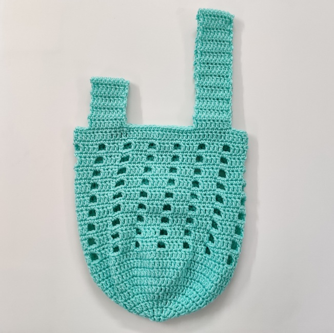 Small Crochet Market Bag - Free One Skein Pattern - Left in Knots