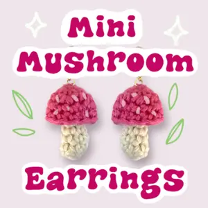 Mini Mushroom Earrings