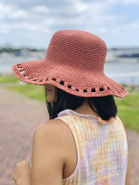 Crochet Hat Summer Straw, Crochet Pattern Sun Hat