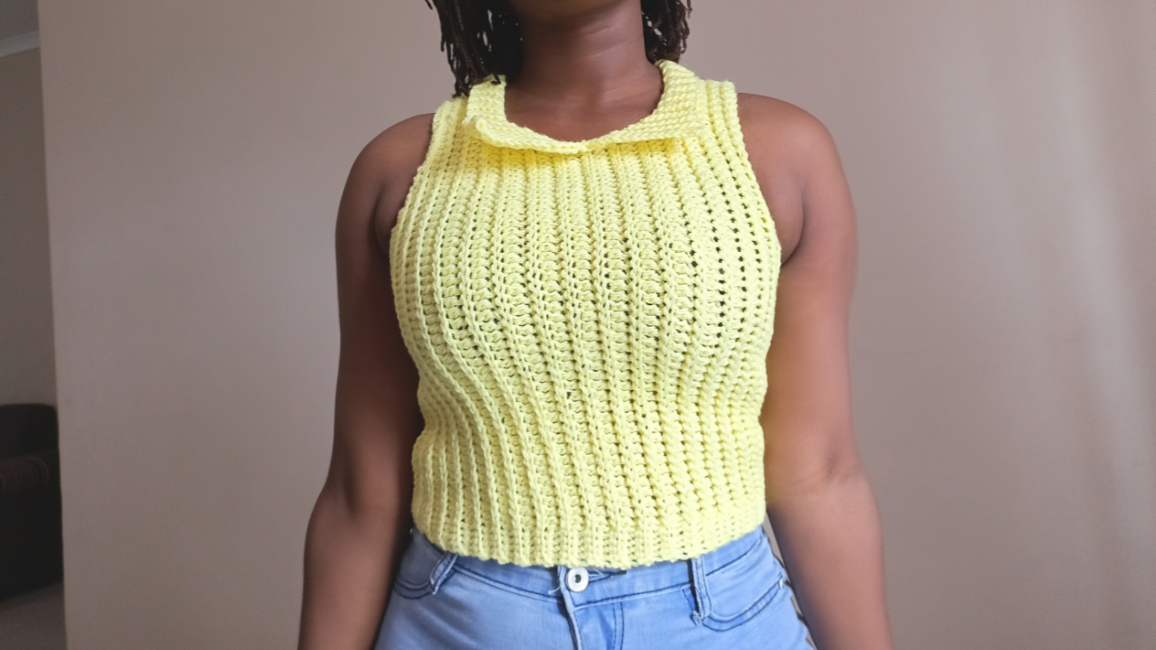 Crochet Collar Top Crochet