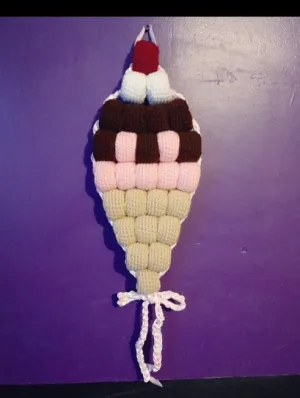 90s Beaded Ice Cream Cone