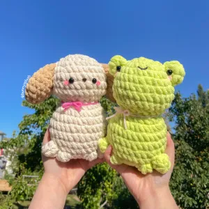2 in 1 Puppy and Frog Pattern