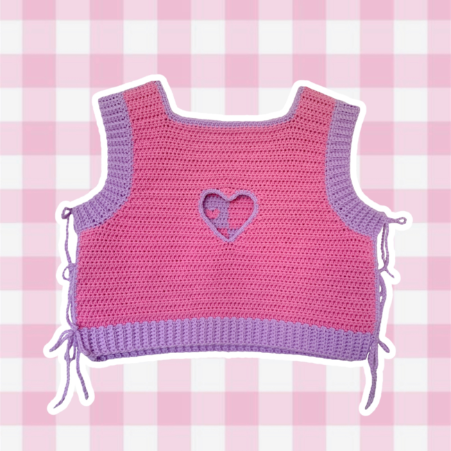 Red Heart Rib And Twist Vest Pattern