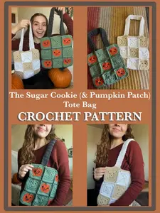 The Sugar Cookie (& Pumpkin Patch) Tote Crochet Pattern