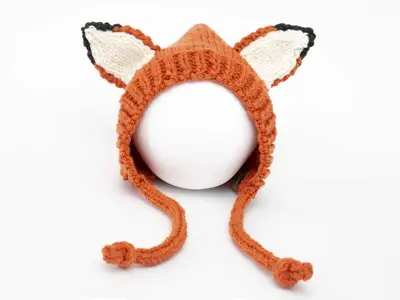 Fox Pixie Bonnet Hat