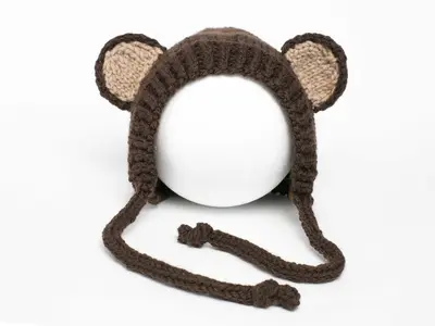 Bear Pixie Bonnet Hat