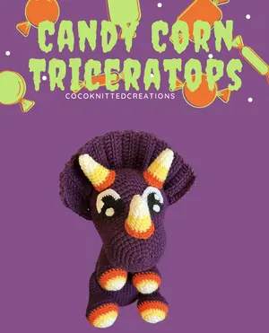 Candy Corn Triceratops