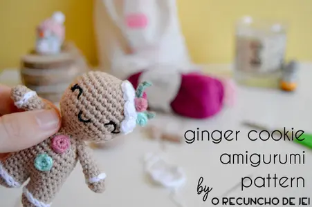 Ginger cookie amigurumi pattern