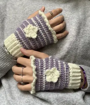 Ice Fairy fingerless gloves