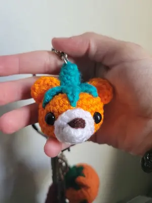 Pumpkin Bear Key Charms!