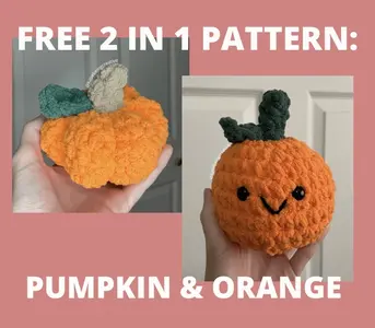 2 in 1 Pumpkin and Orange crochet pattern