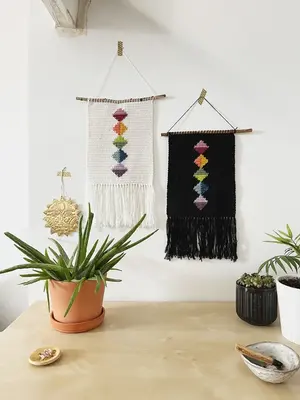 Rainbow Diamond Wall Hanging