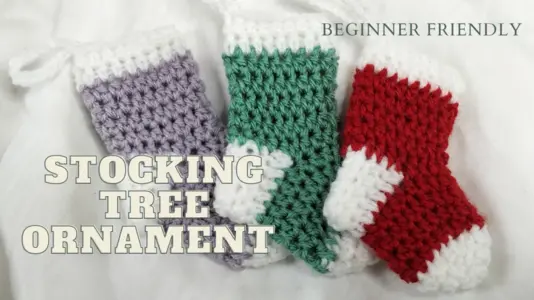 Stocking tree ornament