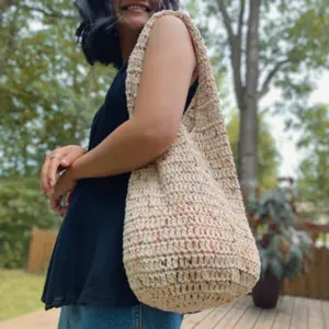 Easy crochet tote bag