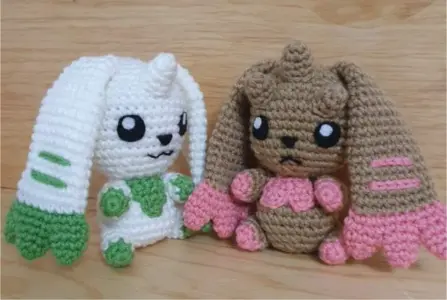 Terriermon & Lopmon Amigurumi