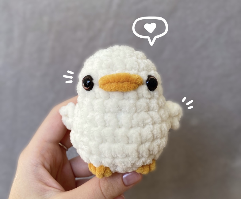 Crochet Chunky Duck Amigurumi Pattern 