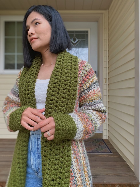 Crochet long cardigan: Crochet pattern