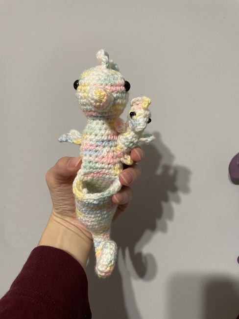 crochet seahorse