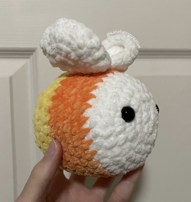 Easy Plush Candy Corn Amigurumi: Free Crochet Pattern