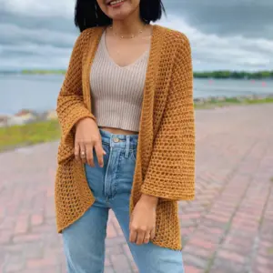 Lightweight crochet cardigan