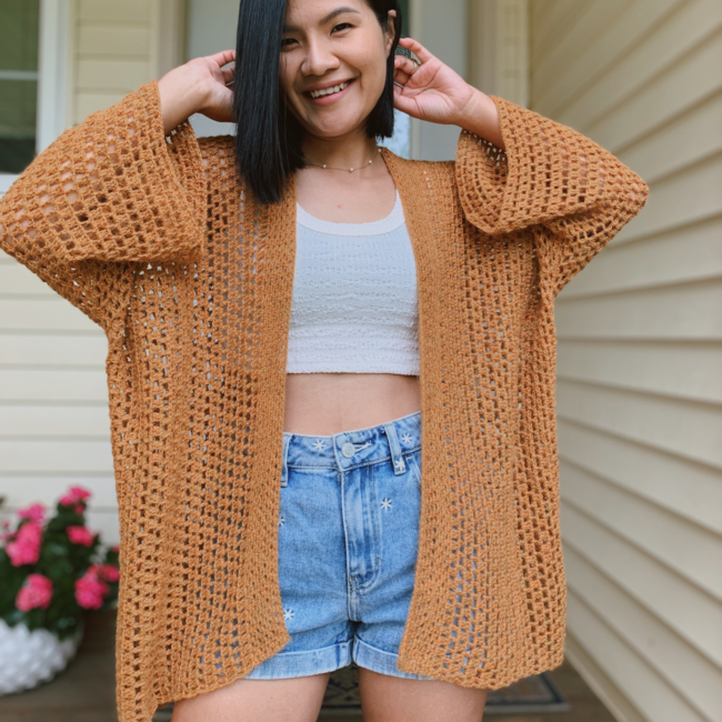 Lightweight crochet cardigan Crochet pattern Ribblr