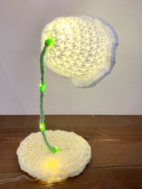 Crochet Flower Lamp, Lily Desk Lamp, Crochet Lily of the Valley, Crochet  Flowers, Handmade Flower Lamp, Knitted Lily, Flower Night Light 