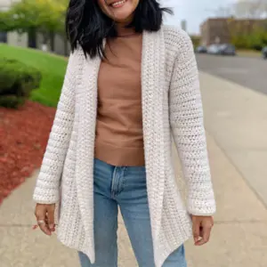 Classic crochet cardigan