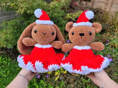 Holly Bunny & Jolly Bear 2-in-1