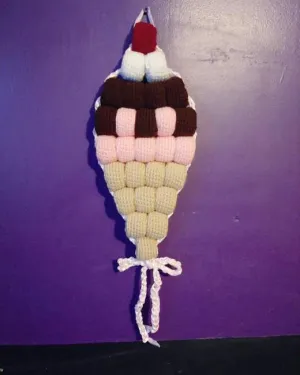 90s Beaded Ice Cream Cone