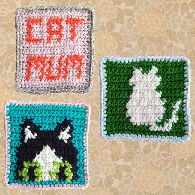 Moon coasters Crochet pattern Ribblr