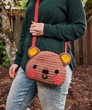 Crochet Bear Coin Purse