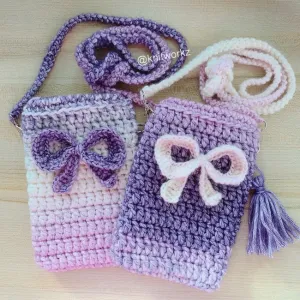 Purple ribbon HP Pouch Pattern