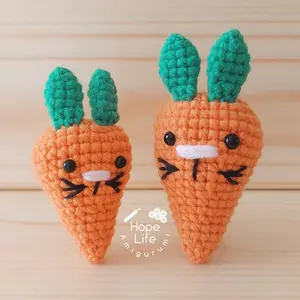 2 in 1 Carrot Rabbits (Key chain)