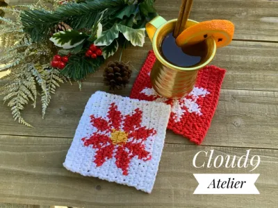 Poinsettia Mug Rug