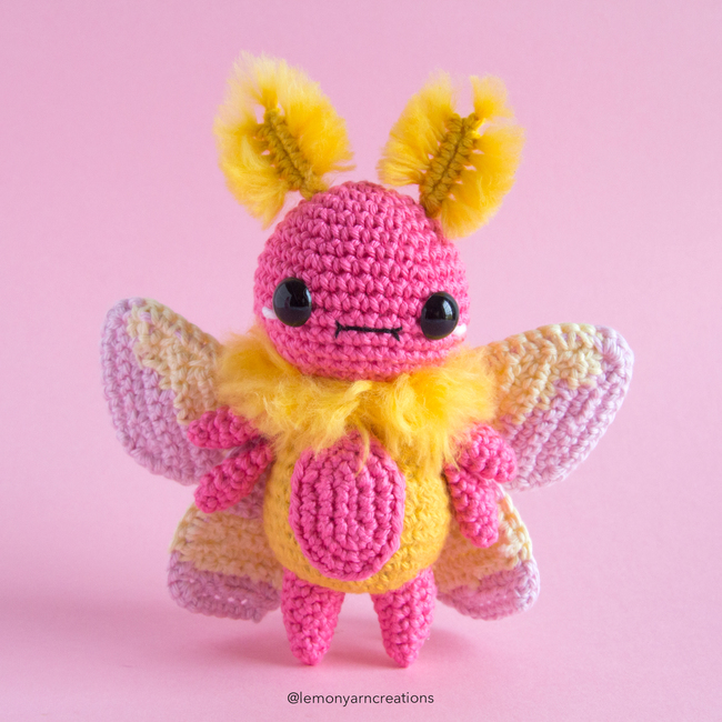 rosy maple moth plush