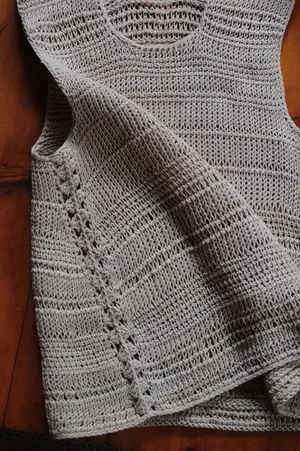 Sand - a Tunisian crochet summer top