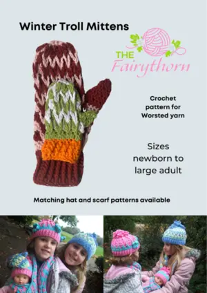 Winter Troll Mittens