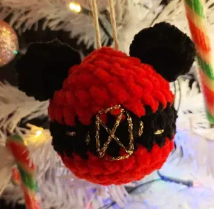 Christmas mouse bauble