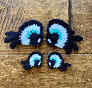 cartoonie crochet eyes