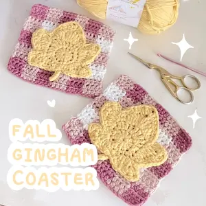 Fall Gingham Coaster