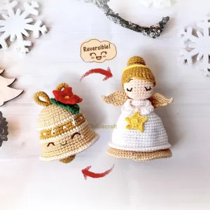 Reversible Christmas Angel and Bell