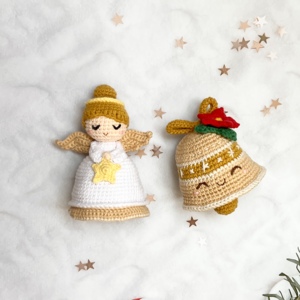 Reversible Christmas Angel and Bell