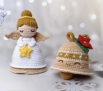Reversible Christmas Angel and Bell