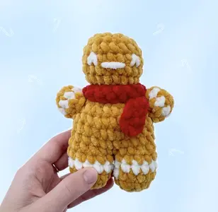 GINGERBREAD MAN pattern with YouTube tutorial