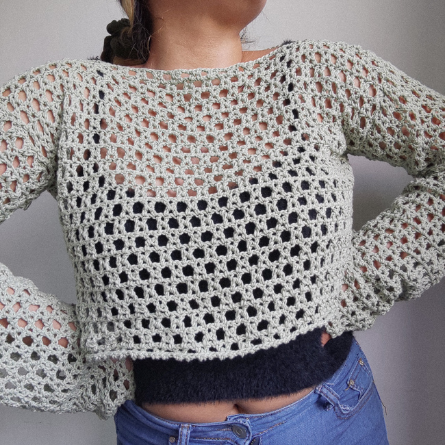 FREE Star Mesh Sleeves: Crochet pattern
