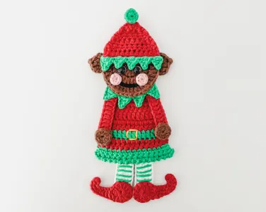 Elvis The Elf - Christmas Elf Applique