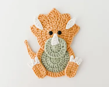 Spikes The Triceratops - Dinosaur Applique