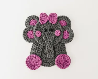 Eleanor The Elephant - Elephant Applique