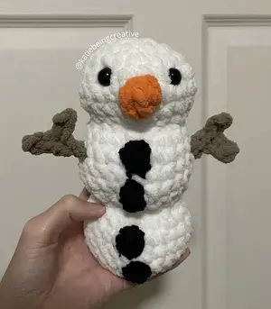 No-sew snowman crochet pattern